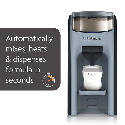 Baby Brezza Formula Pro Advanced Formula Dispenser Machine - Automatically Mix a Warm Formula Bottle Instantly - Easily Make Bottle with Automatic Powder Blending, Slate