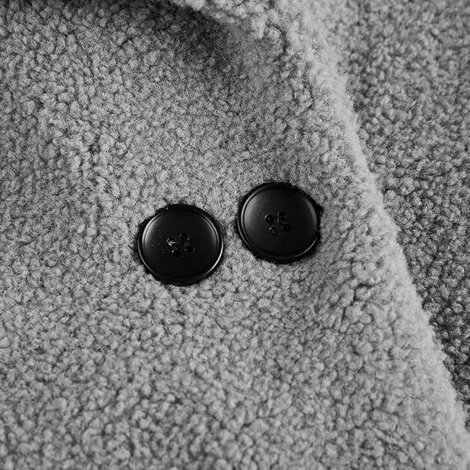 rrhss Baby Girls Faux Fur Teddy Long Coat Toddler Kids Winter Fleece Jacket Warm Outwear Clothes