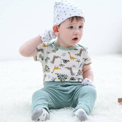 Baby Bodysuit and Pant Sets Ribbed Romper Soft Newborn Boy Girl Clothes Outfits Layette Gift Set