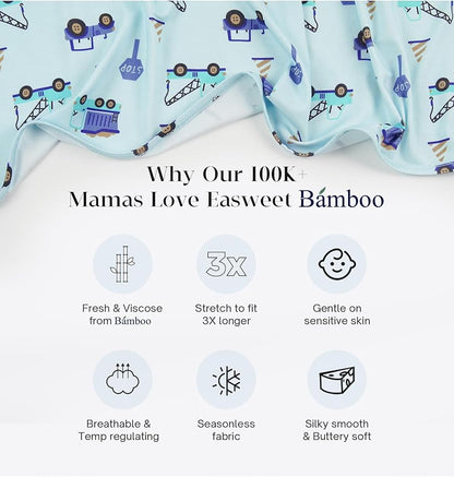 Bamboo Viscose Baby Girl Footless Pajamas Ruffled Baby Sleepers with 2 Way Zipper