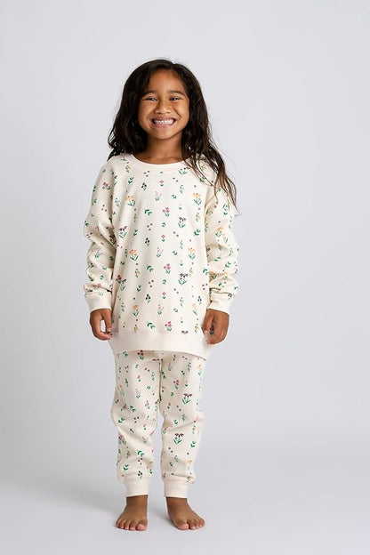 monica + andy Sporty Sweatsuit, 100% Organic Cotton Clothes for Boys & Girls, Outfit Sizes For Kids, Toddler & Infant