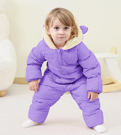 BFUSTYLE Baby Snowsuit 0-24 Months Winter Clothes Infant Boy Girl Puffer Jacket Newborn One Piece Coat with Hooded