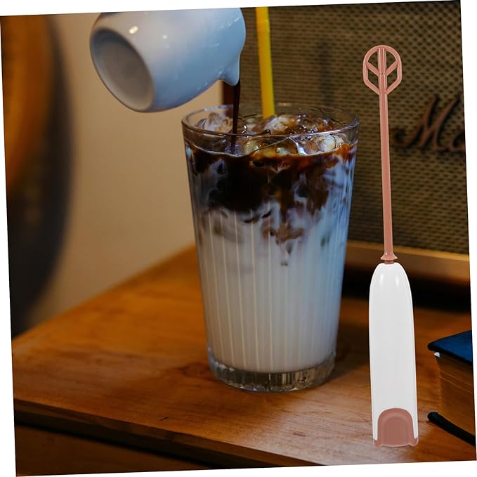 Zerodeko Electric Milk Powder Mixer Handheld Stirrer with Extended Rod Battery Operated Portable Mixer for Formula Shakes Versatile Drink Blender Tool