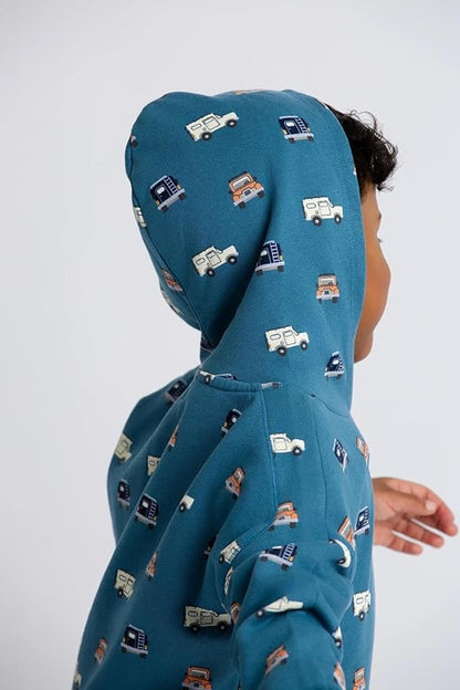 monica + andy Sporty Sweatsuit, 100% Organic Cotton Clothes for Boys & Girls, Outfit Sizes For Kids, Toddler & Infant