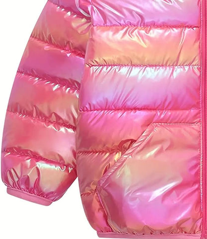 Toddler Winter Coats Puffer Padded Jacket Baby Boys Girls Bear Hoods Down Jacket Light Weight Infant Outerwear