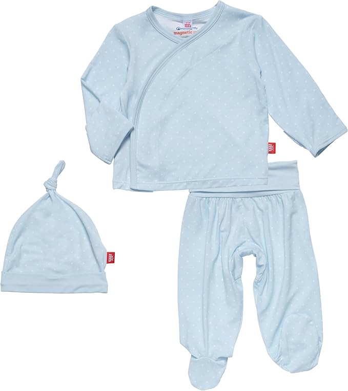 Magnetic Me Modal Newborn Take Home Kimono Set | Silky Soft Modal Fabric