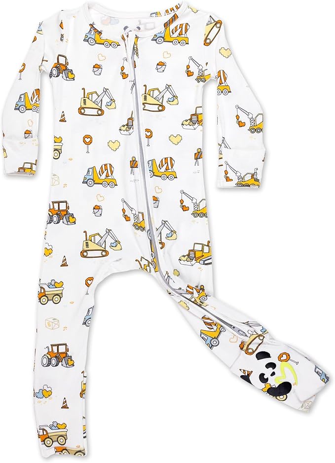 Bellabu Bear Convertible Footies for Baby Boys & Baby Girls, Family Matching Pajamas, Rayon from Bamboo