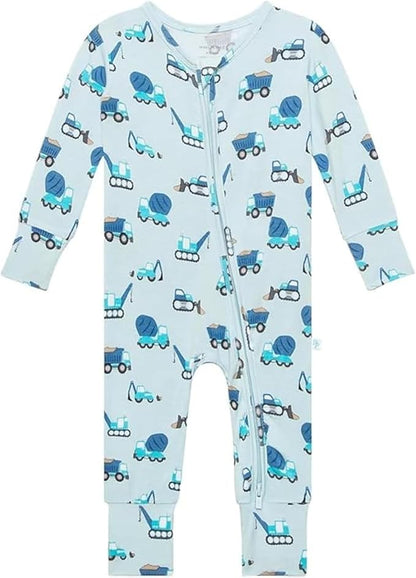 Posh Peanut Convertible Baby Sleepers - Girls Footless Baby Pajamas with 2 Way Zipper for Easy Diaper Changes