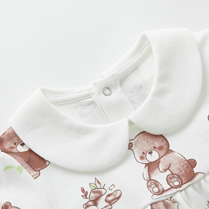 pureborn Baby Girls Boys Bodysuit Super Soft Cotton Romper 0-24 Months