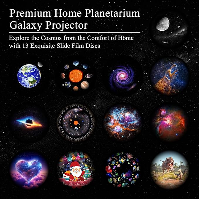 Jellyfish Projector, 13 in 1 Star Projector with Shooting Stars & 4 Varicolored Lighting Effects, Auto Timer Planetarium for Bedroom, Ocean Wave Night Light Projector for Kids Adults