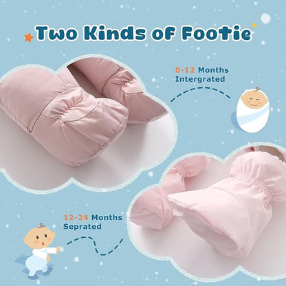 Baby Girl Boy Snowsuit Cute Down Jacket Hooded Romper Light Puffer Padded Jumpsuit Infant Winter Outwear