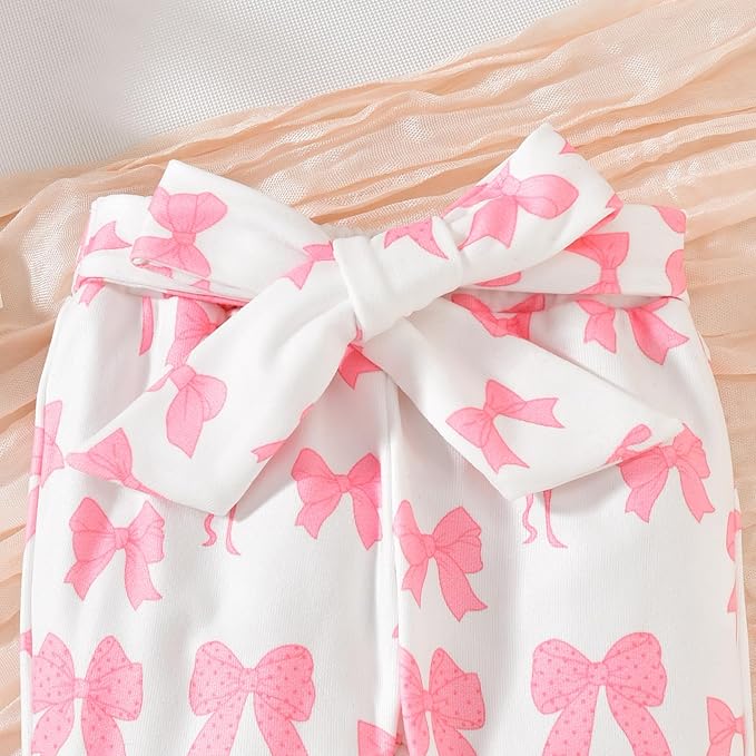 Aalizzwell Preemie Newborn Infant Baby Girls Clothes Ribbed Romper Bodysuit Pants Set Fall Winter Outfits