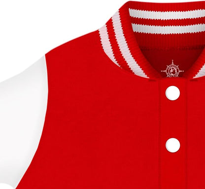 Creative Knitwear College Baby Varsity Jacket Lightweight - Team Logo, Multiple Colors, Unisex, (0 Months - 4T)