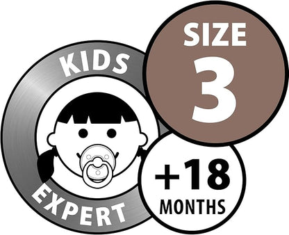 Bibs Colour Pacifier 2-Pack | BPA Free Soother, Round Nipple. Natural Rubber Latex,