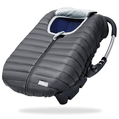 Orzbow Winter Carseat Cover for Baby, Baby Car Seat Cover for Boys & Girls, Warm Infant Car Seat Covers with Plush Lining for Cold Weather, Waterproof, Universal Fit, Newborn Must Have, Dark Grey