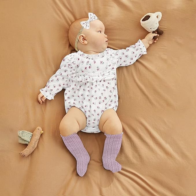 GRNSHTS Newborn Baby Girl Clothes Ruffle Rompers Toddler Fall Outfits for Girls Set Little Girl Fall Winter Clothing