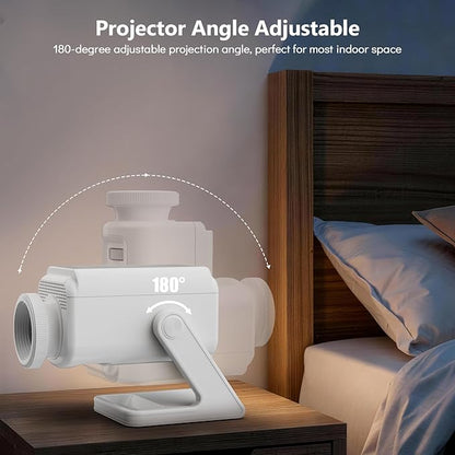 Rossetta 3D Projector, 60 Themes HD 3D Galaxy Projector with Bluetooth Speaker & Remote, 1H/2H Timer, Space Projector Night Light for Kids Bedroom, Room Decor, Birthday Gifts for Adults, Girls, Boys