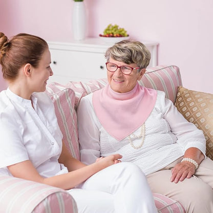 Adult Drool Bib for Special Needs, 3 Pk Soft Absorbent Large Bandana Bibs Set for Kids 4+, Men Women, Teens & Adults