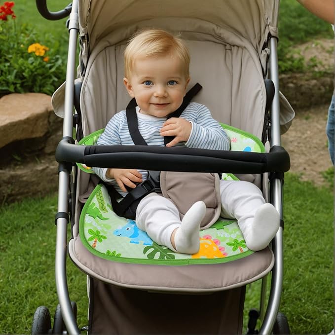 INFANZIA Dry Seat,Car Seat Protector Waterproof Carseat Liner Potty Training Toddlers, Baby and Infants, Piddle Pad for Carseats Strollers (Green, 1 Pack