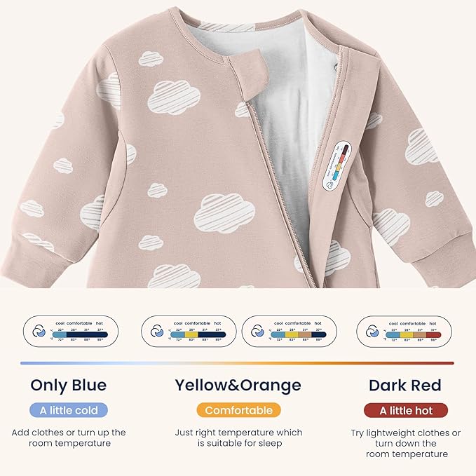 kaiya baby Unisex Sleeping Bag for Babies and Toddlers 1.0 Tog Sleep Sack 0-6 Months, Baby Sleep Sack, Newborn Sleep Sack, Wearable Blanket Baby, One Piece with Sleeves, Gifts for Baby, Pink