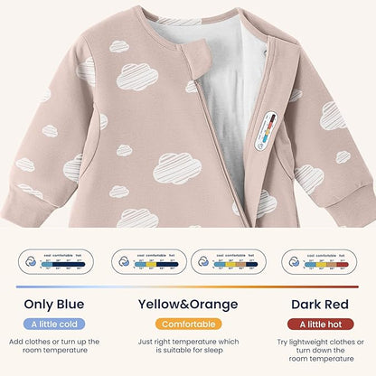 kaiya baby Unisex Sleeping Bag for Babies and Toddlers 1.0 Tog Sleep Sack 0-6 Months, Baby Sleep Sack, Newborn Sleep Sack, Wearable Blanket Baby, One Piece with Sleeves, Gifts for Baby, Pink