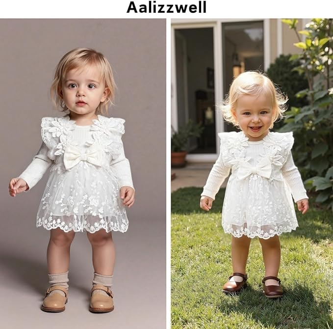 Baby Girl Lace Bodysuit Dress