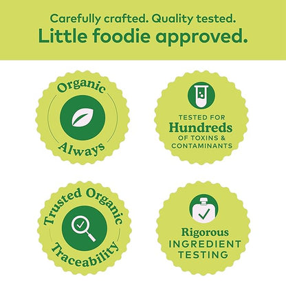 Plum Organics Variety Pack, 12+ Months - Mighty Builder Organic Fruit and Veggie Blend Toddler Food Pouches - 4 oz Pouch (Pack of 8)