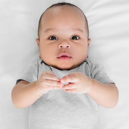 unisex-baby Avery 10-pack Short Sleeve Bodysuits 100% Organic Cotton for Baby Boys & Girls