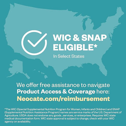 Pepticate Baby Formula, Hypoallergenic Powdered Infant Formula for Cow Milk Allergy, with Omega 3 DHA, ARA, Iron & Prebiotics, 13.2oz