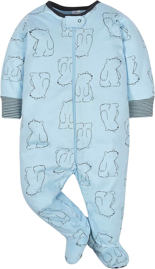 Gerber Baby Girls 4 Pack Sleep 'N Play Footie