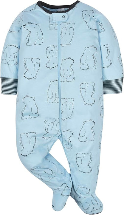 Gerber Baby Girls 4 Pack Sleep 'N Play Footie