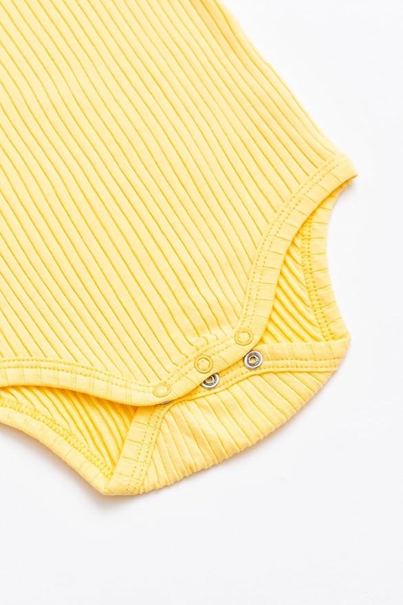 MONICA + ANDY Short Sleeve Jack & Jill Bodysuit, 100% Organic Baby Clothes for Girls & Boys, Newborn, Infant & Preemie Sizes