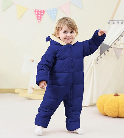 BFUSTYLE Baby Snowsuit 0-24 Months Winter Clothes Infant Boy Girl Puffer Jacket Newborn One Piece Coat with Hooded