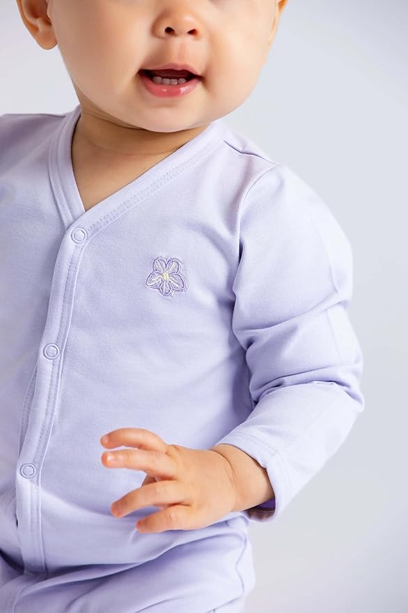 monica + andy On the Go Baby One Piece, 100% Organic Baby Clothes for Girls & Boys, Sizes For Preemie, Newborn, & Infant