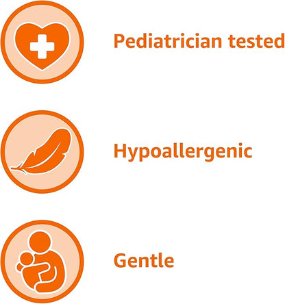 Amazon Basics Baby Lotion, Mild & Gentle, Lightly Scented, 13.6 Fl Oz (Pack of 4) (Previously Solimo)