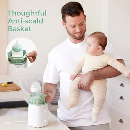 Momcozy Bottle Warmer, Fast Bottle Warmers for All Bottles with Timer, Accurate Temperature Control and Automatic Shut-Off, Multifunctional Bottle Warmer for Breastmilk