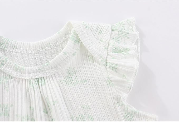 Kiddiezoom Newborn Baby Layette Set 10-Piece with Bodysuits and Pants Set for Unisex Baby Gift Sets