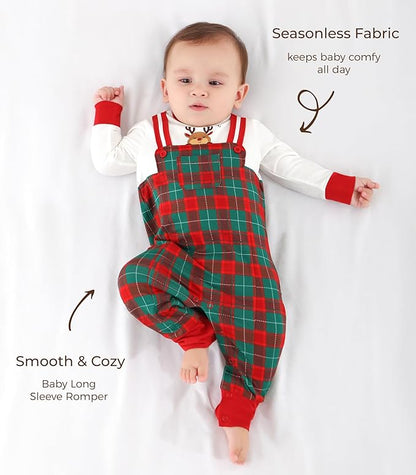 Baby Rompers-Viscose Made from Bamboo, Long Sleeve Jumpsuit Crewneck Bodysuit Infant Clothes for Boys Girls