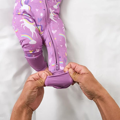 Little Sleepies Pajamas for Baby Boys & Girls, Viscose from Bamboo Baby Pajamas, Preemie & Newborn Sleepers, 2-Way Zipper PJs