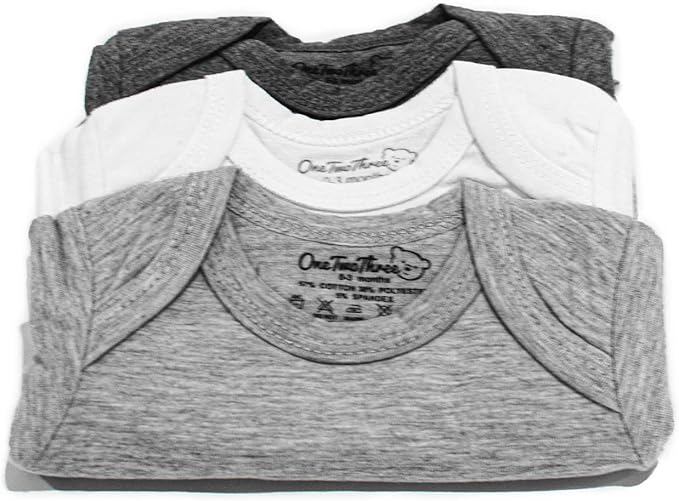 123 Bear Baby Cotton Spandex Long-Sleeve bodysuits unisex boy girl