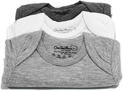 123 Bear Baby Cotton Spandex Long-Sleeve bodysuits unisex boy girl