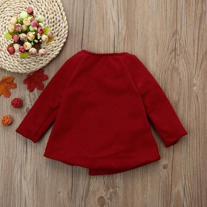 XFGLCK Toddler Baby Girls Coats Cloak Button Jacket Outerwear Fall Winter Clothes