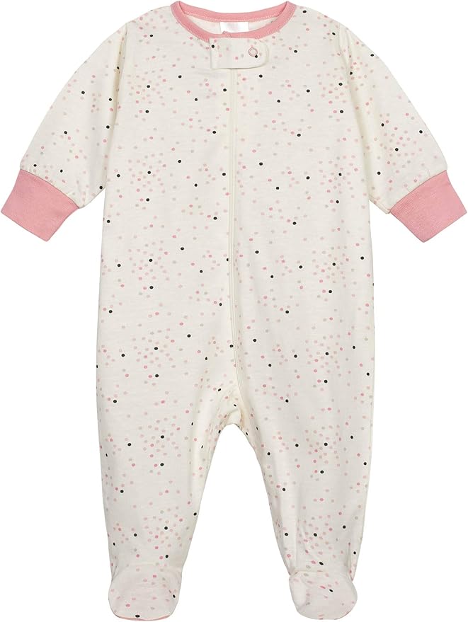 Onesies Brand baby-girls 4-pack Sleep 'N Play Footies Multi Pack