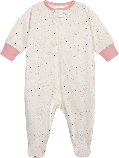 Onesies Brand baby-girls 4-pack Sleep 'N Play Footies Multi Pack