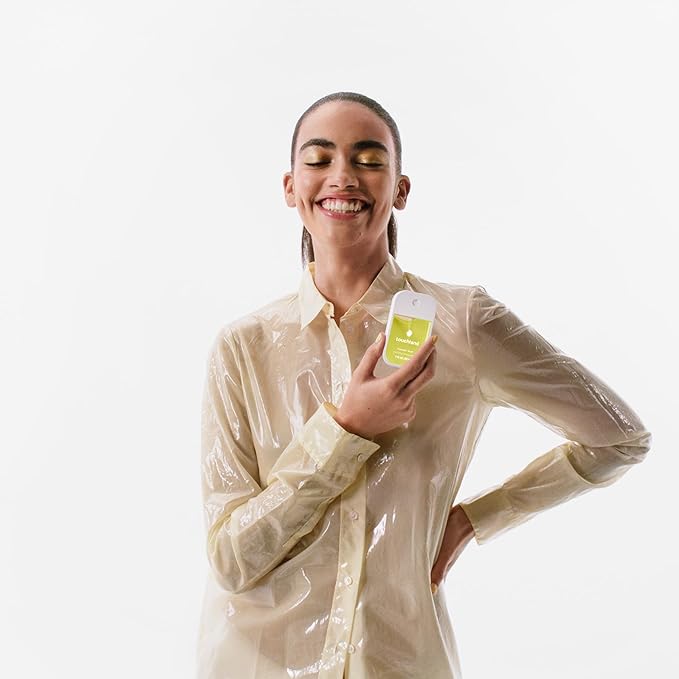 Touchland Hydrating Hand Sanitizer Spray, BLOSSOM 5 Set (Lavender, Vanilla, Rainwater, Peach, Applelicious), 1 FL. OZ. Travel Size Power Mist Sprays (Set of 5)