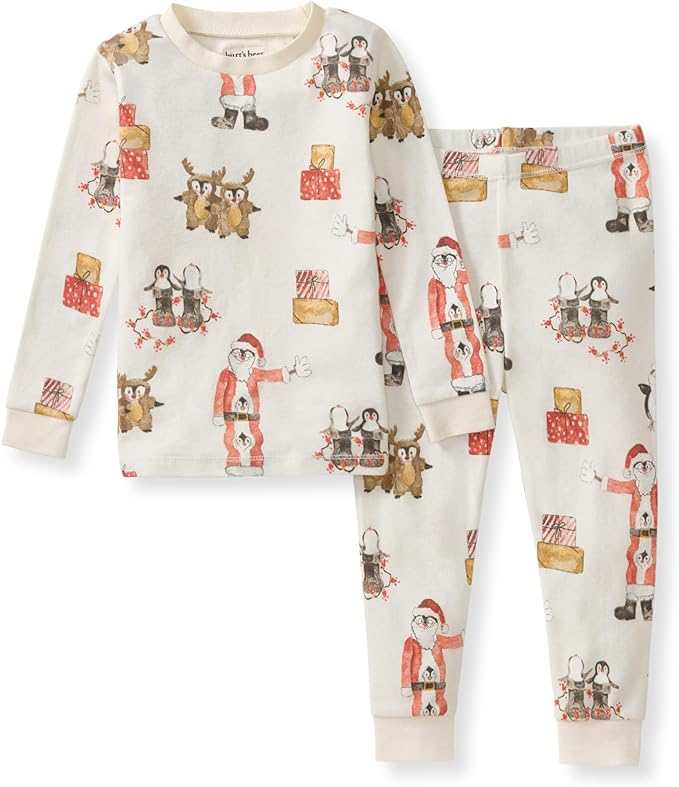 Burt's Bees Baby Boys' 2-Piece Long Sleeve Tee and Pants Organic Cotton Pajama Set