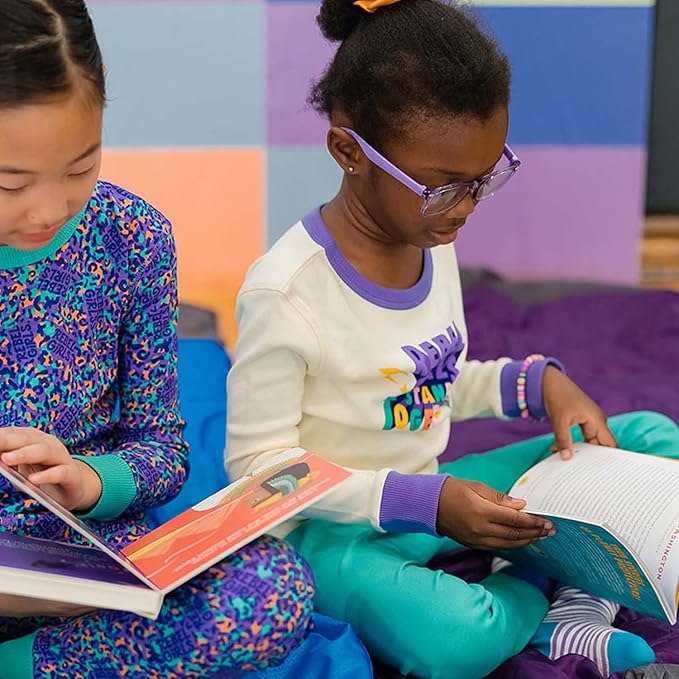 Mightly Boys and Girls' Pajamas | 100% Organic Cotton Soft, Elastic and Comfortable Footless Pajama Set for Toddlers & Kids