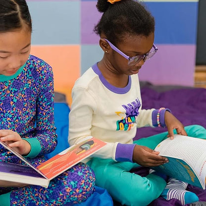 Mightly Boys and Girls' Pajamas | 100% Organic Cotton Soft, Elastic and Comfortable Footless Pajama Set for Toddlers & Kids