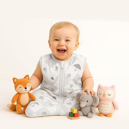 YOHKOH Baby Wearable Blanket, 100% Cotton SleepSack, Swaddle Transition Sleeping Bag, 1.5 TOG