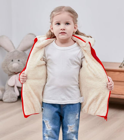 TUONROAD 1-6T Baby Girl Boy Winter Fleece Coats Toddler Warm Puffer Jackets Kids Down Alternative Outerwear